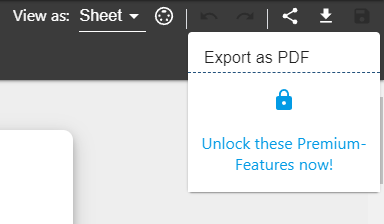 Click on "Download" and then on "Export as MIDI" to upgrade to the Premium version of Melody Scanner.