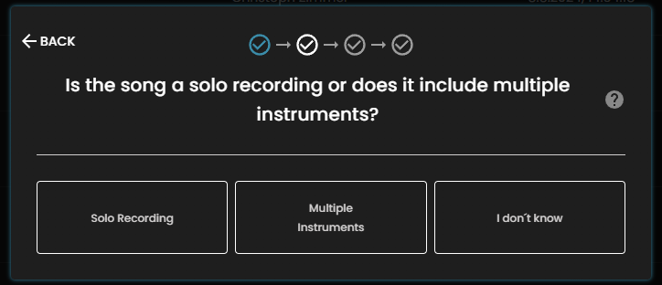 Piano2Notes: Choose Solo Recording or Multiple Instruments